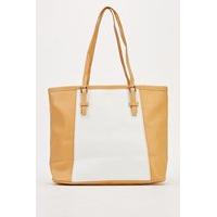 Contrast Panel Tote Bag