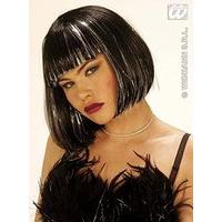 cool black in polybag wig for hair accessory fancy dress