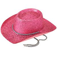 Cowboy Hat. Glitter Pink