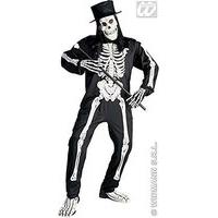 Costume (m) Ladies Womens Chic Skeleton Costumes For Halloween Fancy Dress Up