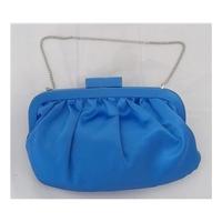 Coast Small Light Blue Silk Satin Clutch Bag