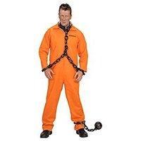 County Jail Inmate Costume Extra Large For Prisoner Convict Jail Fancy Dress