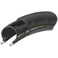 continental ultra sport ii clincher wired road tyre black 23mm