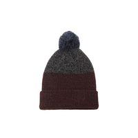 Colorblocked Pom Pom Beanie