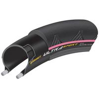 Continental Ultra Sport II Coloured Side Wall Clincher Folding Road Tyre | Pink/Other - 23mm