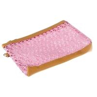 cosmetic hollow make up container pouch handbag sunbag pink