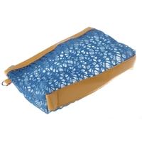 Cosmetic Hollow Make Up Container Pouch Handbag Blue