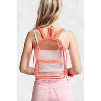 Contrast-Trim Clear Backpack