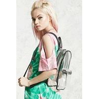 Contrast-Trim Clear Backpack