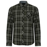 Corfield Checked Shirt in Khaki - Dissident