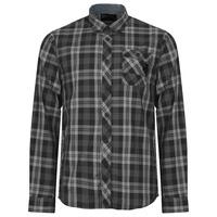 corfield checked shirt in black dissident