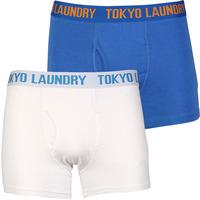 Concord Boxer Shorts Set in Blue / White - Tokyo Laundry