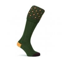 Coxwear Pennine Socks The Regent Shooting Socks, Olive Green, UK 6-8