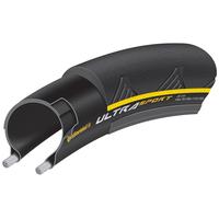 Continental Ultra Sport II Coloured Side Wall Clincher Folding Road Tyre | Yellow - 23mm
