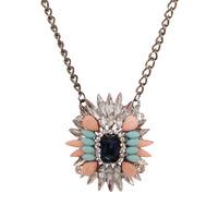 Colourful Crystal Flower Necklace