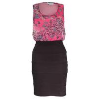 Contrast Butterfly Bodycon Dress