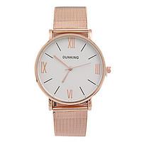 Couple\'s Fashion Watch Quartz Alloy Band Charm Rose Gold