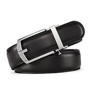 Colors Ratchet Belt Luxurious Genuine Leather Pin Buckle Belt Can Adjust Size