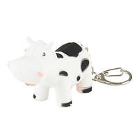 cow keychain with led flashlight and sound effects