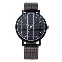 Cool Style Men Wristwatch Brief Vogue Simple Stylish Black and White Face Stainless Steel Quartz Clock Fashion Watch