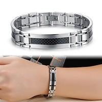 cool man texture titanium steel bracelet jewelry christmas gifts