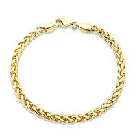 Consise 18K Yellow Gold Plated Mother\'s Day Gift Twisted Rope bracelet Womens Elegant Jewelry Lucky Female Bracelet