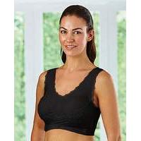 Comfort Bra with Lace Supporter Pk 2