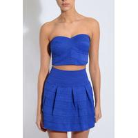 Cobalt Bandage Bandeau Crop Top