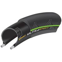 Continental Ultra Sport II Coloured Side Wall Clincher Folding Road Tyre | Green - 23mm