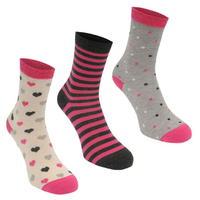 Cote De Moi Design Socks Pack of 3 Ladies