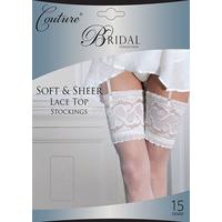 couture soft and sheer bridal lace top stockings