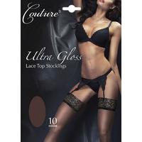 Couture Ultra Gloss Luxury Lace Top Stockings