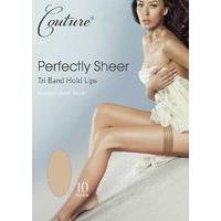 Couture Perfectly Sheer 10 Denier Tri Band Hold Ups