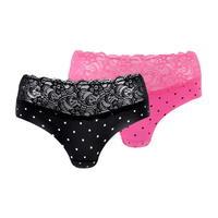 Cote De Moi Lace Waist Briefs 2 Packs