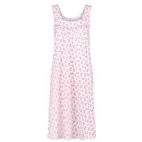 Cotton Broad Strap Flower Design Nightdress