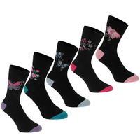 Cote De Moi Crew Socks Pack of 5 Ladies