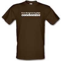 Condomize male t-shirt.