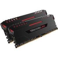 corsair vengeance led red 16gb 2x8gb ddr4 pc4 24000 3000mhz dual chann ...