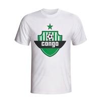 congo country logo t shirt white