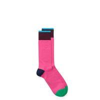 contrast socks rich pink