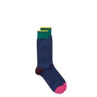 Contrast Socks - Persian Blue