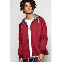 cotton harrington jacket burgundy