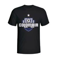 colombia country logo t shirt black kids