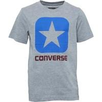 converse junior boys boxstar t shirt grey heather