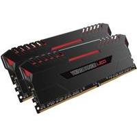 corsair vengeance led red 16gb 2x8gb ddr4 pc4 25600 3200mhz dual chann ...