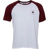 Converse Mens Chuck Patch Raglan T-Shirt Converse White