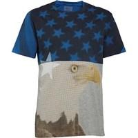 Converse Mens Eagle Collage T-Shirt Vintage Grey Heather