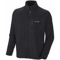 columbia fast trek ii full zipblack mens fleece jacket in black