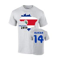 costa rica 2014 country flag t shirt oviedo 14