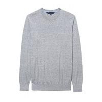 cotton linen crew jumper